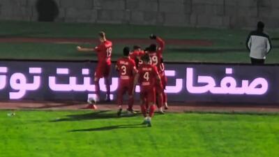 گل اول تراکتور به پرسپولیس از زاویه دوربین فوتبالی