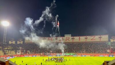 آتش بازی تراکتوری ها بعد از برد مقابل پرسپولیس