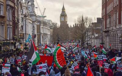  جهش بیش از ۶ برابری بازداشت حامیان فلسطین در انگلیس به بهانه قوانین تروریستی