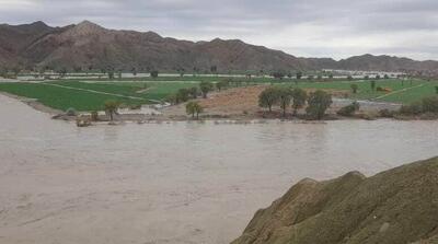  نجات کشاورز گرفتار در سیلاب روستای گرو میناب