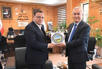  دیدار سفیر تاجیکستان در ایران با استاندار گلستان