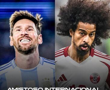 تقابل مسی با اکرم عفیف!