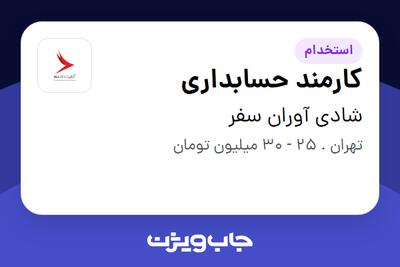  استخدام کارمند حسابداری در شادی آوران سفر