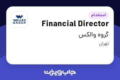 استخدام Financial Director در گروه والکس