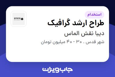  استخدام طراح ارشد گرافیک - خانم در دیبا نقش الماس