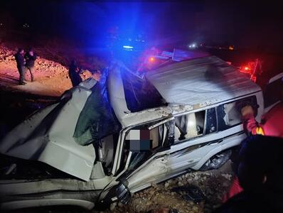  سانحه جاده‌ای منجر به فوت ۲ نفر در جاده سرخون بندرعباس شد