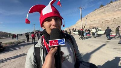 ویدیو| هوادار تراکتور: از همدان به تبریز آمدم!