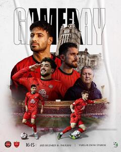 عکس| پوستر ویژه تراکتور برای جدال امروز با پرسپولیس - پارس فوتبال