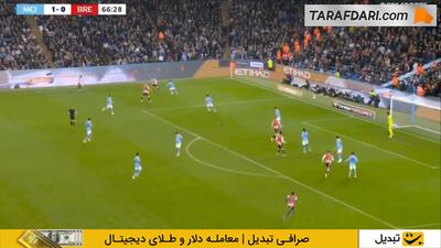 گل ساوینیو به برنتفورد (منچسترسیتی 2-0 برنتفورد) - پارس فوتبال