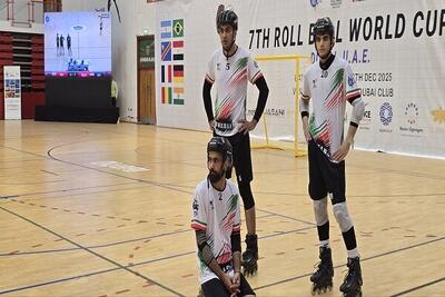 سومی تیم اسکیت رولبال پسران در جام جهانی امارات - پارس فوتبال