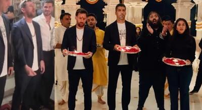 از ادای احترام به خدایان هندی تا بازدید از باغ وحش هند؛ آخرین حواشی حضور لیونل مسی در تور هند - پارس فوتبال