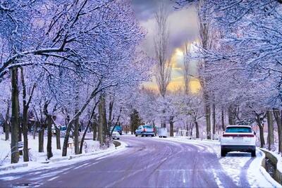 نقشه هواشناسی سفید شد؛ برف گسترده در سه پهنه اصلی کشور/  ثبت برف ۲۸ سانتیمتری در قلب زاگرس