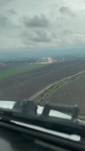 فیلم لحظه فرود هواپیما در فرودگاه دشت ناز ساری