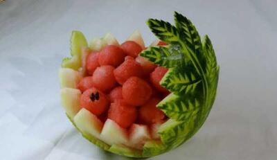  مدل تزئین هندوانه شب یلدا؛ تصاویر زیبا از تزئین هندوانه در شب یلدا