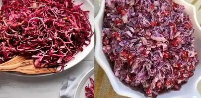  این سالاد پاییزی مخصوص شب یلدا است
