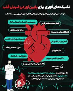  اینفوتابناک | تکنیک‌های فوری برای پایین آوردن ضربان قلب