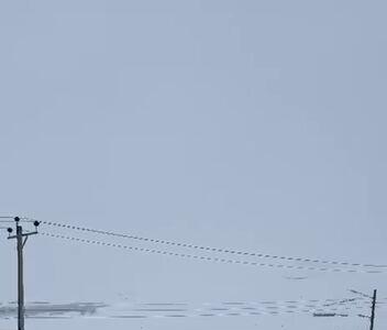 بارش سنگین برف در روستاهای کاشان