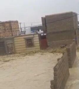 شکسته شدن سد خاکی طولا در قشم!