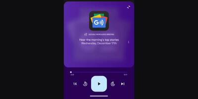  گوگل قابلیت جدید خلاصه‌های صوتی خبری را در اندروید عرضه کرد + تصویر