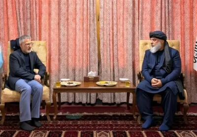 دستیار عراقچی با وزیر صنعت و تجارت طالبان دیدار کرد