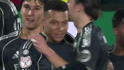 گل اول رئال مادرید به تالاورا (امباپه)