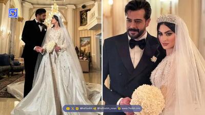  مریم مومن دوباره لباس عروس پوشید / موتورسواری هیجان‌انگیز عروس خانم و آقا داماد در فرمالیته خاص! + ویدیو