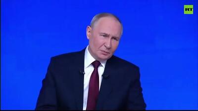 کنایه پوتین به رئیس‌جمهور اوکراین+فیلم