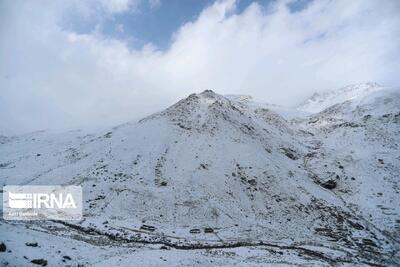 بارش برف در ارتفاعات شیراز