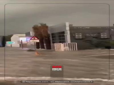  آبگرفتگی عجیب خیابان‌های دبی