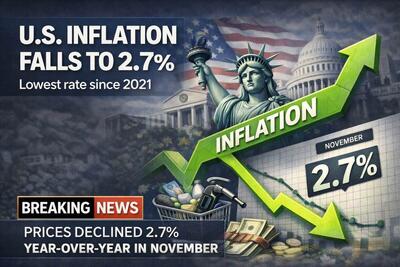 تورم آمریکا : 2.7 درصد