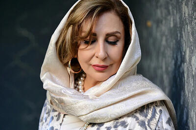  استایل متفاوت مرجانه گلچین با اکسسوری‌های خاصش