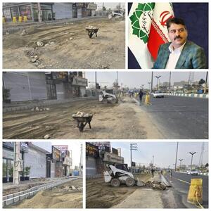  عملیات تعریض محور اصلی شهریار_تهران با رویکرد تخصصی ترافیکی
