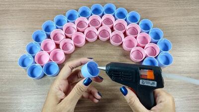  ۴ ایده خلاقانه کاردستی با درب بطری پلاستیکی