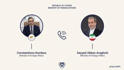  پیام وزیر خارجه قبرس درباره تماس تلفنی با عراقچی