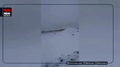 ببینید| برف و کولاک در معدن مس دره‌زار سیرجان
