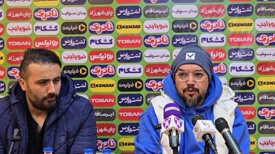 کنفرانس خبری ربیعی سرمربی هوادار پیش از تقابل با سایپا در جام حذفی