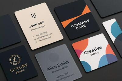 ۸ نمونه پرامپت آماده برای ساخت کارت ویزیت حرفه ای