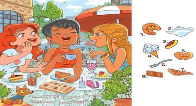 مهارت‌های هوشی و قدرت مغز خود را بیازمایید و ۸ شیء پنهان را در این تست هوش را ۱0 ثانیه ای پیدا کنید؟