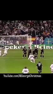  ویدئو: هنرنمایی دیوید بکام با پیراهن رئال مادرید