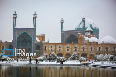  بارش برف در اصفهان