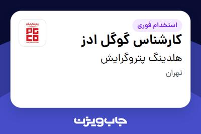  استخدام کارشناس گوگل ادز در هلدینگ پتروگرایش