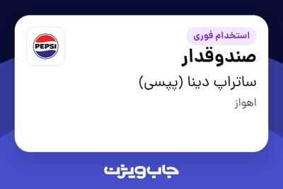  استخدام صندوقدار در ساتراپ دینا (پپسی)