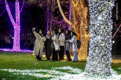 عکس/ جشنواره نور در یلدای ایرانی