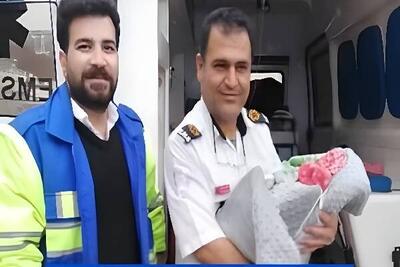  تولد نوزاد در دل سرمای کوهستان لوداب؛فرشتگان سفیدپوش ناجی مادر و نوزاد