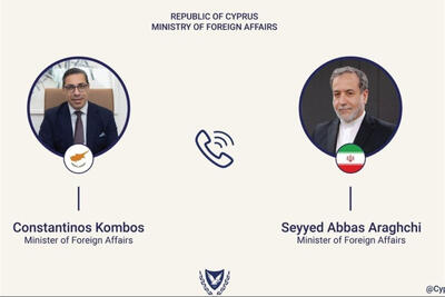  تماس تلفنی وزیر خارجه قبرس با عراقچی