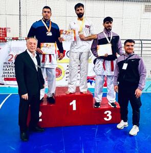 کسب مدال نقره کاراته‌کای کشور، در بیستمین دوره مسابقات بین‌المللی کاراته - پارس فوتبال