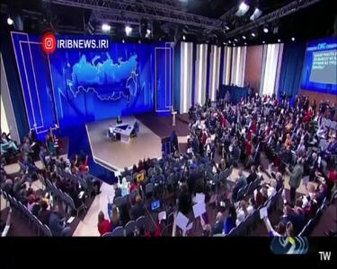 فیلم مراسم خواستگاری در نشست خبری پوتین