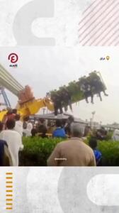 حادثه در شهربازی استان بصره عراق  / سقوط وسیله بازی و مصدومیت شماری از دانش‌آموزان