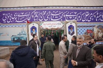 برگزاری آیین افتتاحیه راهیان‌نور بسیج فرهنگیان کشور در یادمان اروندکنار + عکس