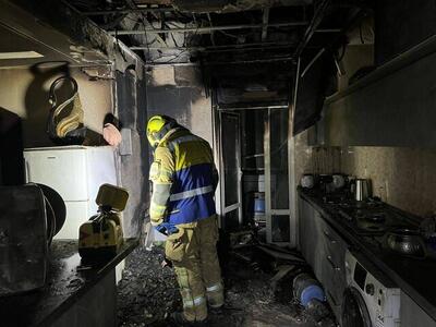  آتش‌سوزی در برج ۲۵ طبقه‌ای وردآورد